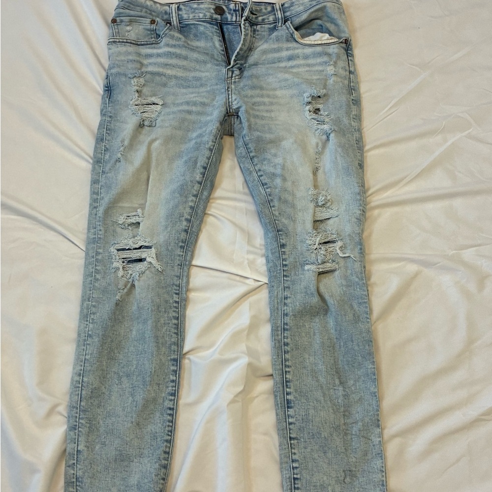 American Eagle Outfitters Light Blue Straight Jeans